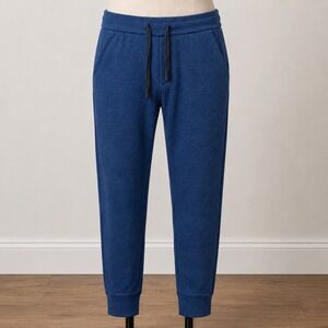 Bonobos Mens Jogger Pants Blue Heathered Knit Drawstring Regular Medium M